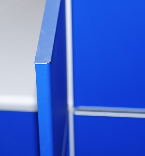 Triple Tier Lockers For Factory , Odour Resistant Keyless Blue School Lockers