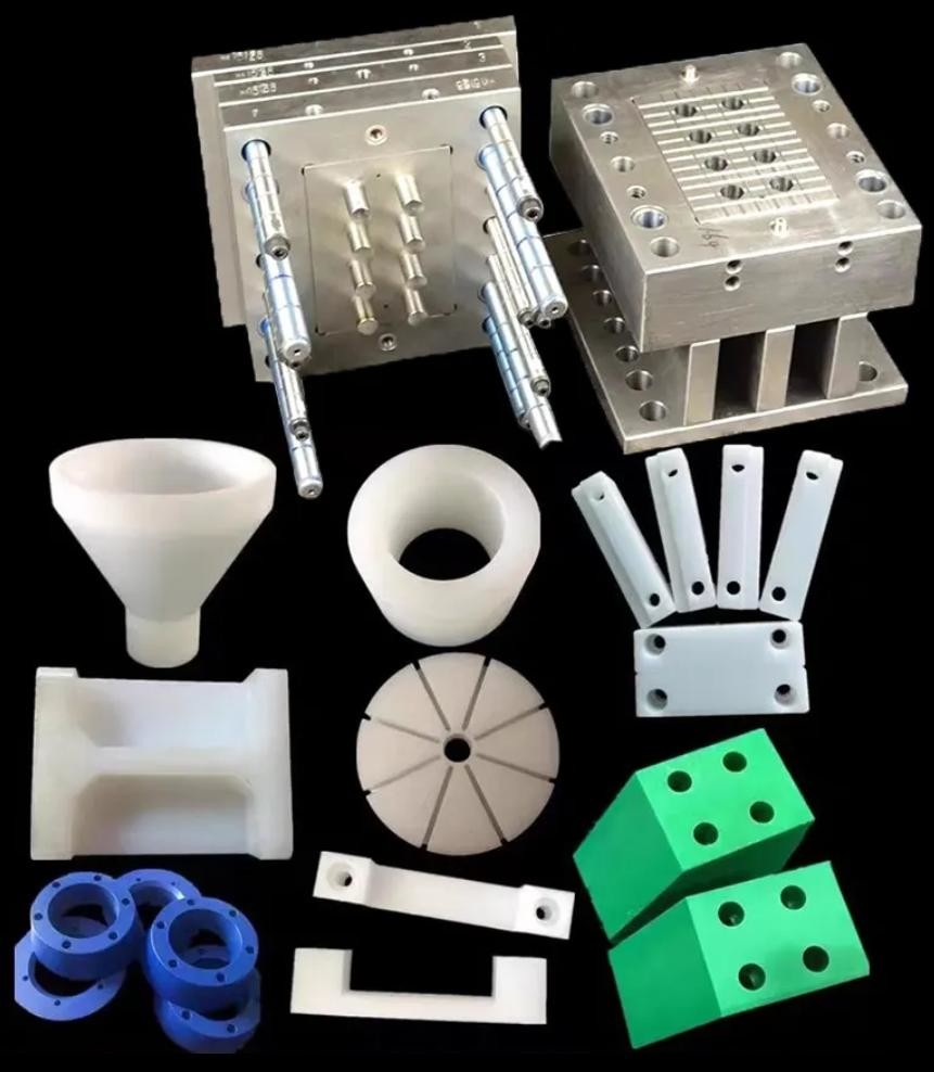 Plastic Injection Moulds Mouldings Mold Custom Black PA PC PP PU PVC ABS Silicone Prototype Service Mold Injection Mould Machine