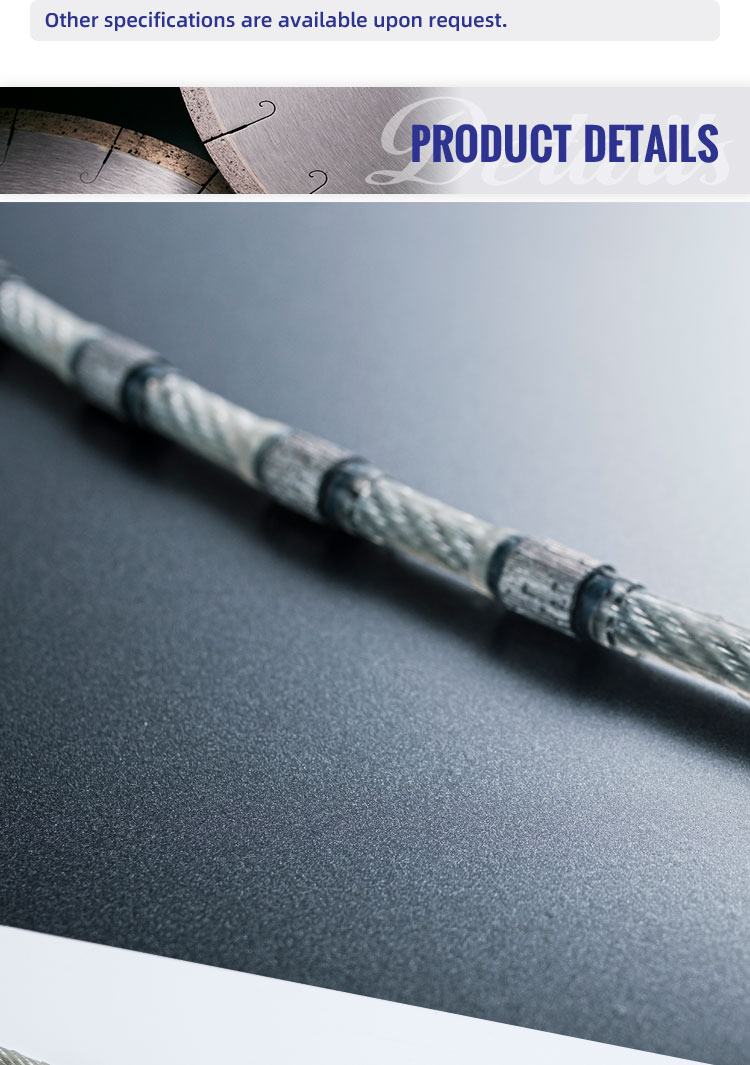 Plastic Connection Diamond Multi-Wire Saw for Granite Block Cutting Diameter D7.3/D6.3mm