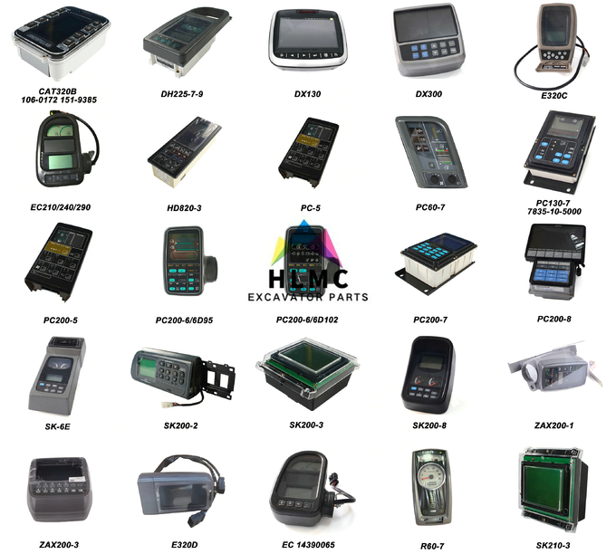 PC200-8MO Excavator Spare Parts LCD Monitor Controller 7835-34-1002 7835-34-1003 7835-34-1004 3
