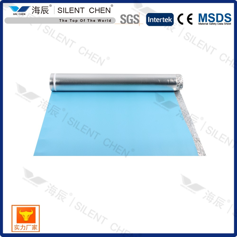 Silver Film IXPE 2mm Flooring Underlayment Width 1.1m 3.6ft