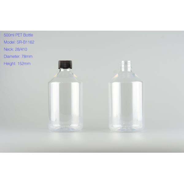 Buy cheap 500ml clear plastic bottle with screw cap product
