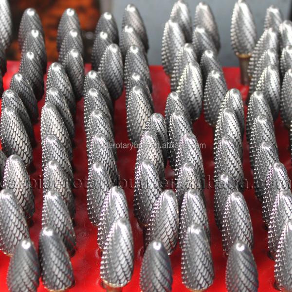 Customized High Quality Power Tools Parts Gold Coated Electric Hardware Grinding Tool Yellow Coating Tungsten Carbide Burrs