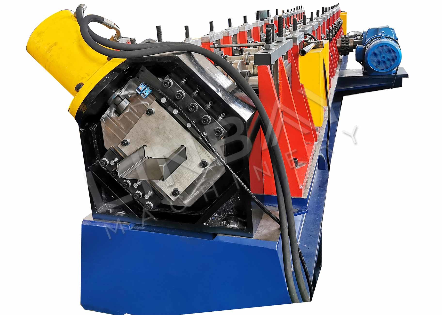 Galvanized Steel 1.5mm 2mm Frame Roll Forming Machine Welded Box Beam