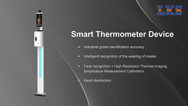 1000ml Automatic Liquid Soap Dispensers Touchless Temperature Kiosk