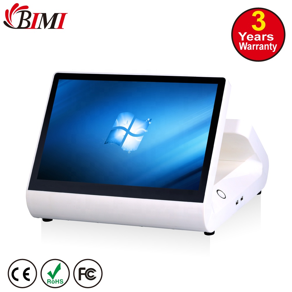 USB Interface All-in-One POS with 8 Digits LED Electronic Cash Register and Cash Drawer