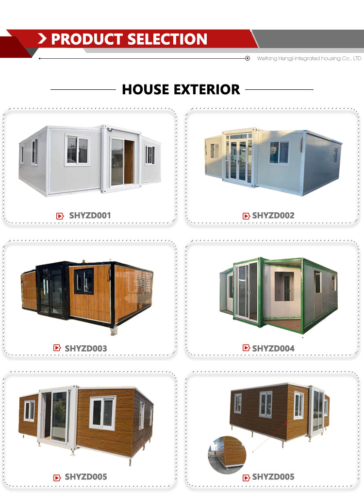 20ft Prefabricated Foldable Portable Container House for Offices and Homes Luxary Style