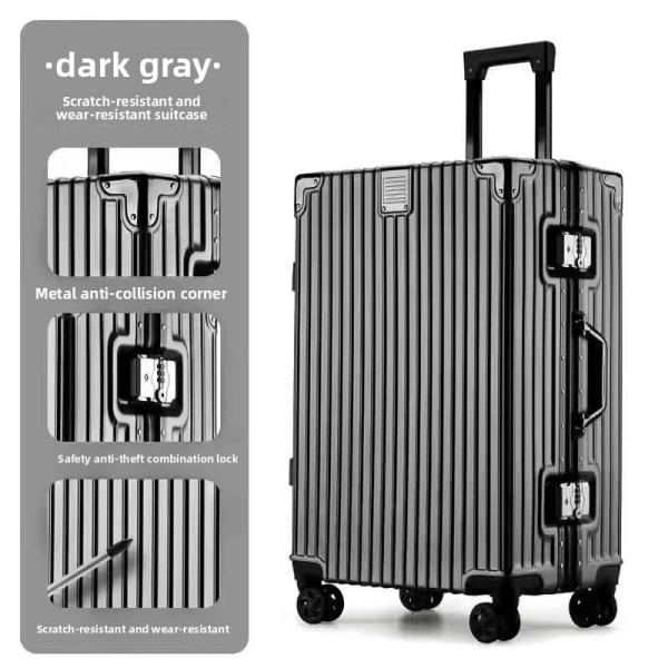 TSA Lock Durable Large 360° Spinner Wheels Luxury Aluminum Frame Travel Suitcase for Business Fashionable Holiday Travel