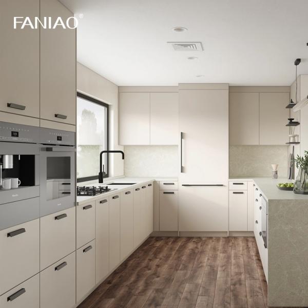 China Manufacturer Modern Wooden Kitchen Cabinet Designs Custom Melamine Kitchen