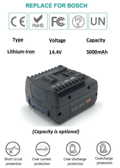 5Ah 14.4v Lithium Battery Cordless Power Tool Replacement Lithium Ion Batteries