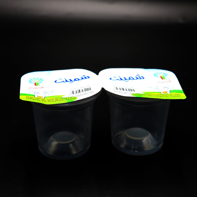 PVC bottles Embossed Aluminum Foil Lids For Yogurt Anti Tear Heat Seal MOPP