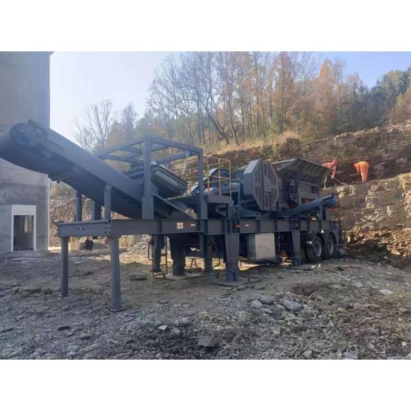 Small Mobile Diesel Engine 21T/h Jaw Stone Crusher Machine