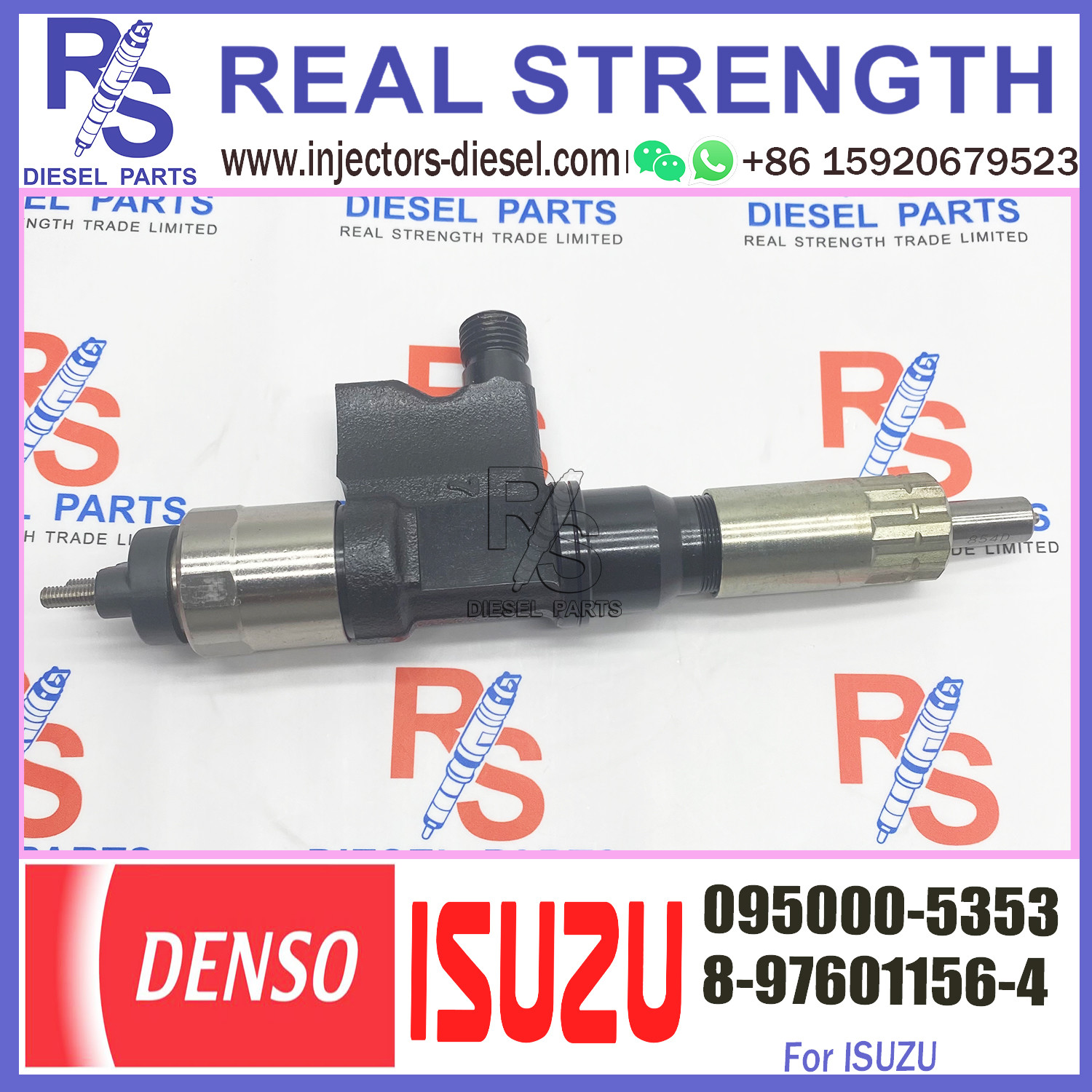 COMMON RAIL FUEL INJECTOR 095000-5350, 095000-5351, 095000-5353, 8-97601156-4 FOR ISUZU 4HK1 ENGINE