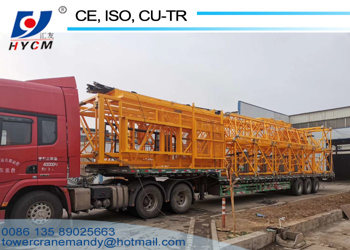 40m Freestanding Height Topless Tower Cranes QTP80(5515) Model Tower Crane 6tons Block Mast Section Self Climbing Crane