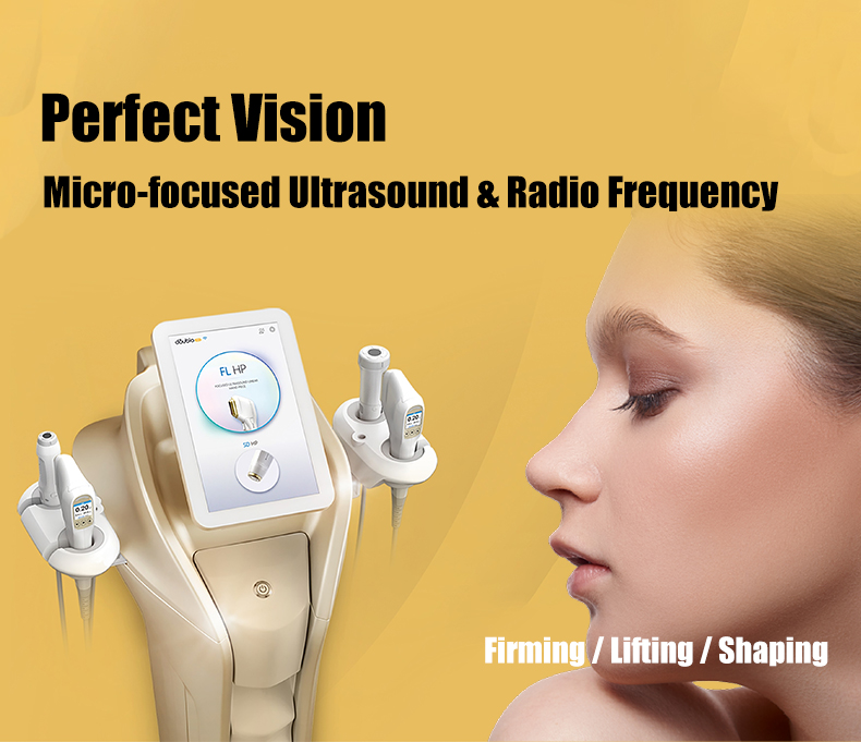 Manufacture vertical Hifu Rf Machine For Face Lifting Skin Tightening New Doublo HIFU Beauty Machine