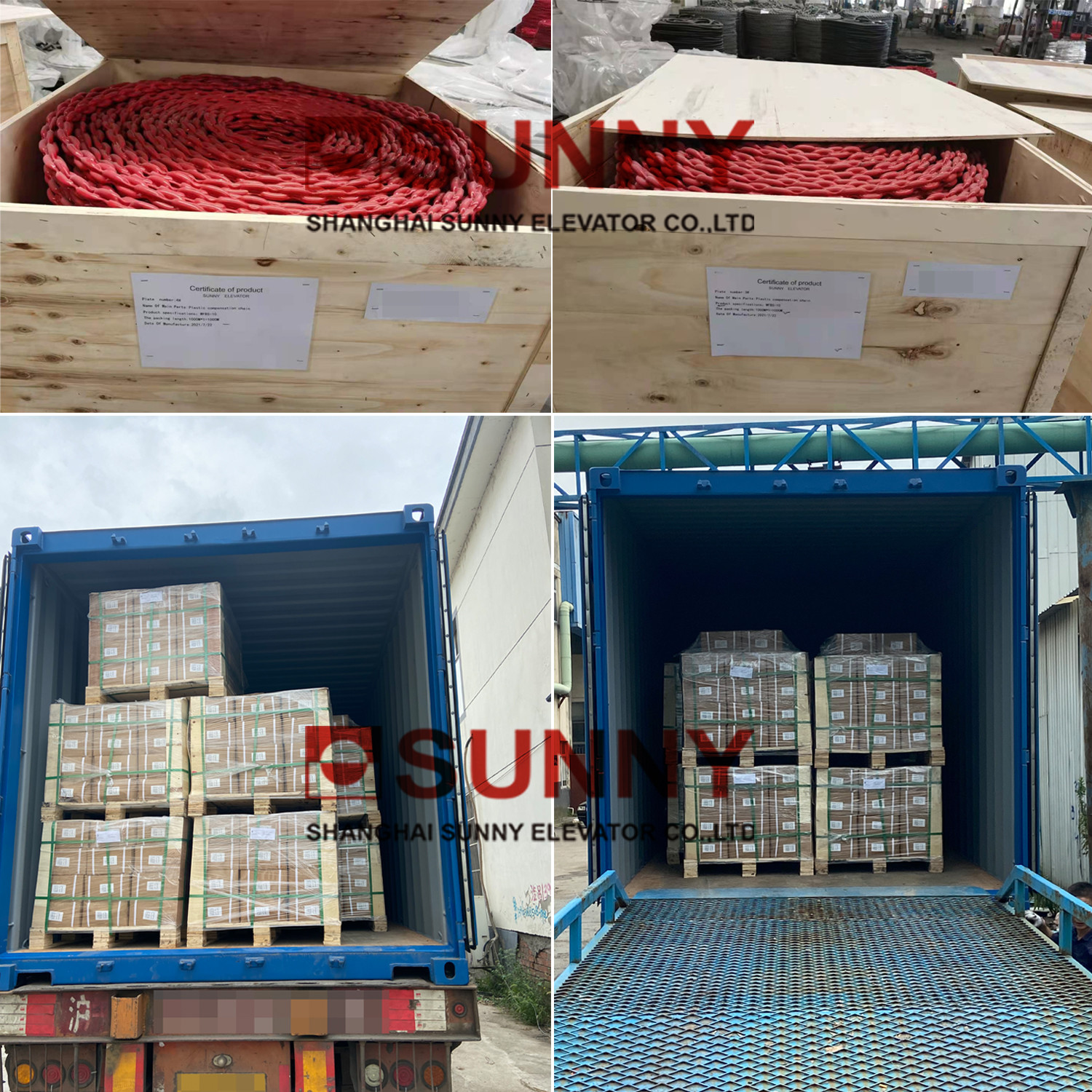 Hight / Low Speed Vertex Elevator Parts Compensation Chain Guiding Device