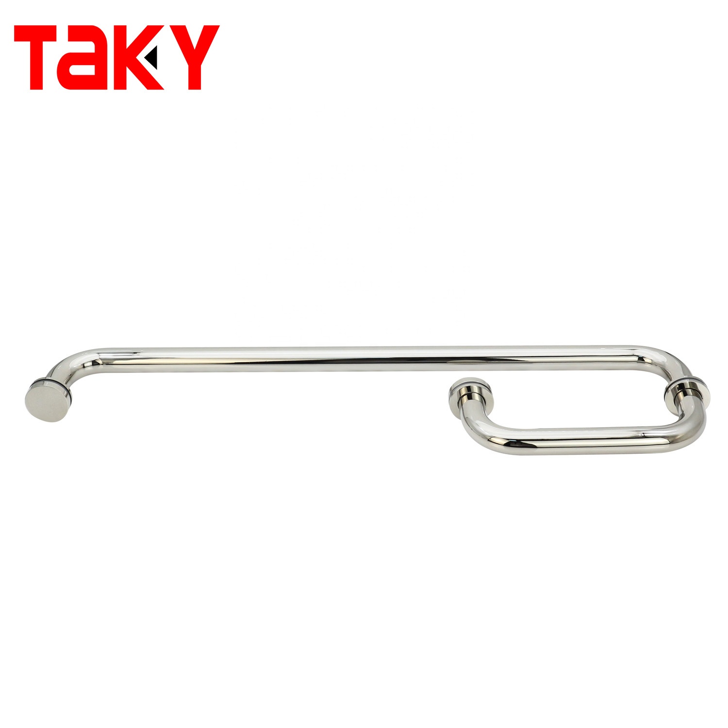 TK-C040 Round Stainless Steel Shower Room Glass Push Pull Handle with Polish Finish