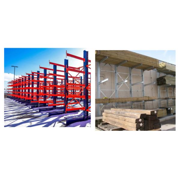 Custom Designed Single / Double Sided Cantilever Racking For Irregular And Bulk Goods