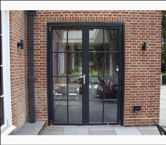 35dB Sound Insulation Thermal Break Aluminum Casement Doors With 10 Sealing Layers