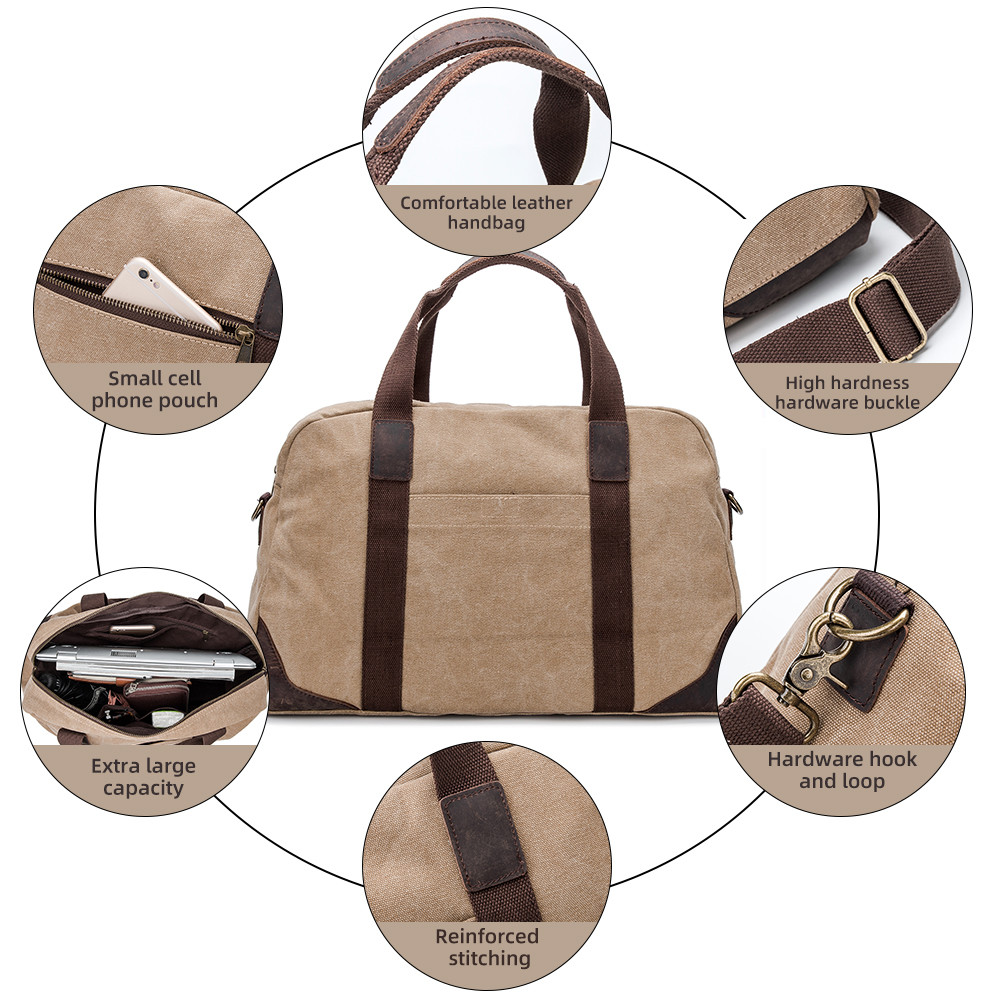 Large Capacity Business Luggage Bag lightweight Unisex Outdoor Weekend Foldable Travel Duffel Bag