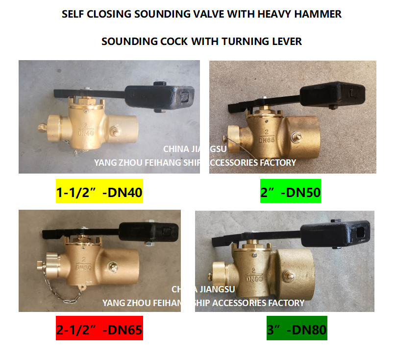 SOUNDING VALVE SELF CLOSING THREADED ENDS DN50 CB/T3778 & SOUNDING COCK THREADED ENDS DN50 CB/T3778