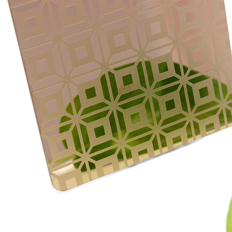 Sus304 Stainless Steel Plate Mirror Etched Decorative Metal Sheets
