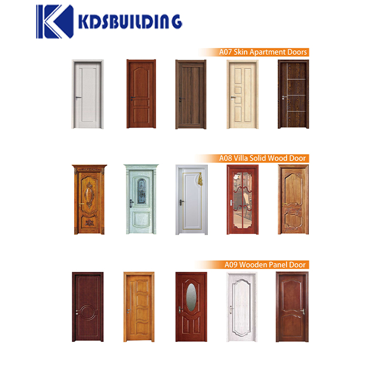 Apartment Wooden Internal Door Hotel Entrance Front Wood Single Door