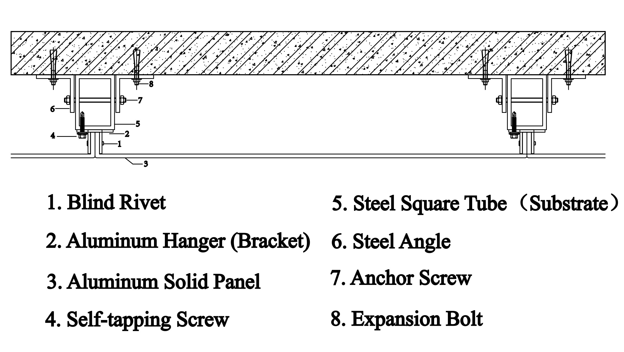 Exterior wall panel decorative material metal facade cladding aluminum mesh ceiling panel