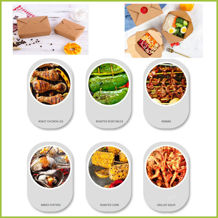 170gsm 250gsm Food Grade Brown Kraft Paper For Salad Package Grease Resistant
