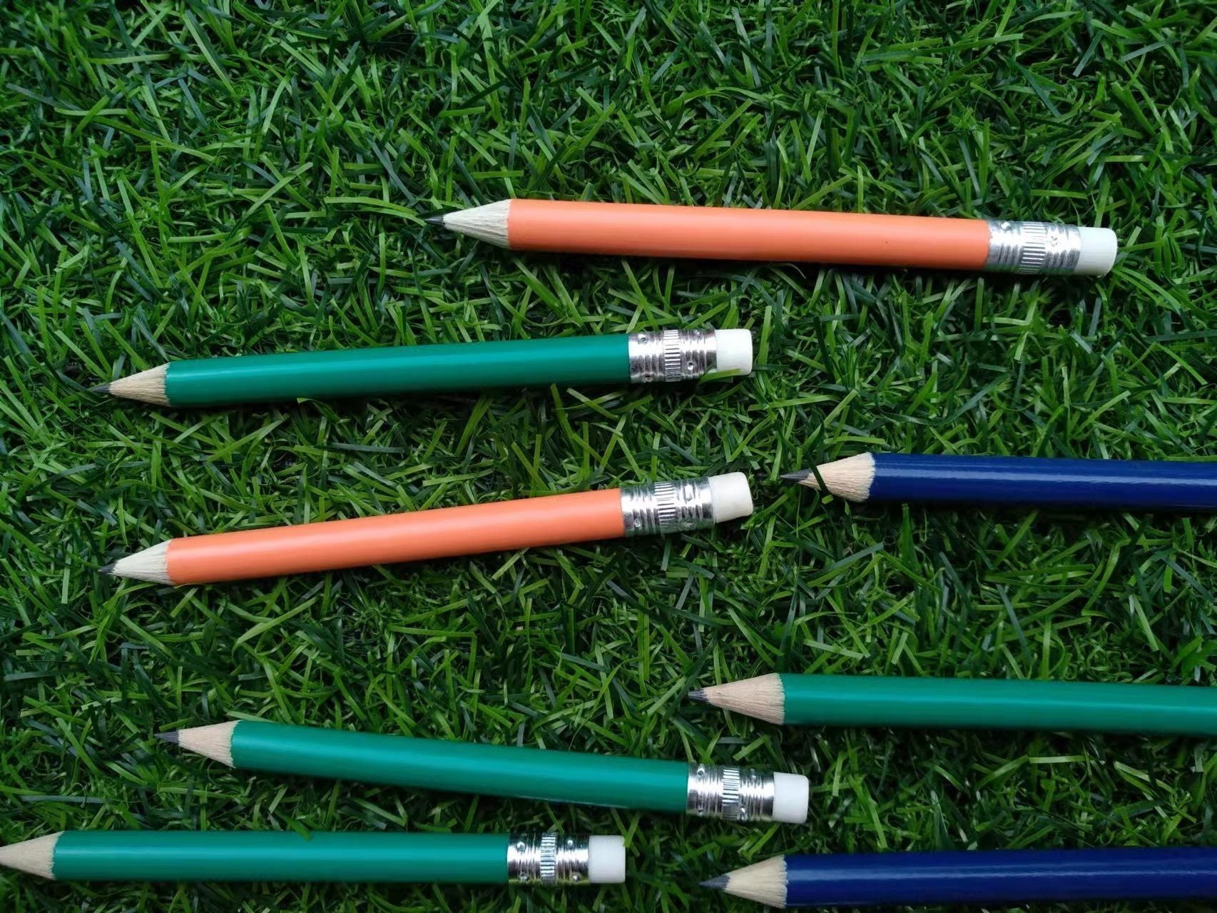round golf pencil , wood golf pencil , golf pencil , wooden golf pen , wooden golf pencil