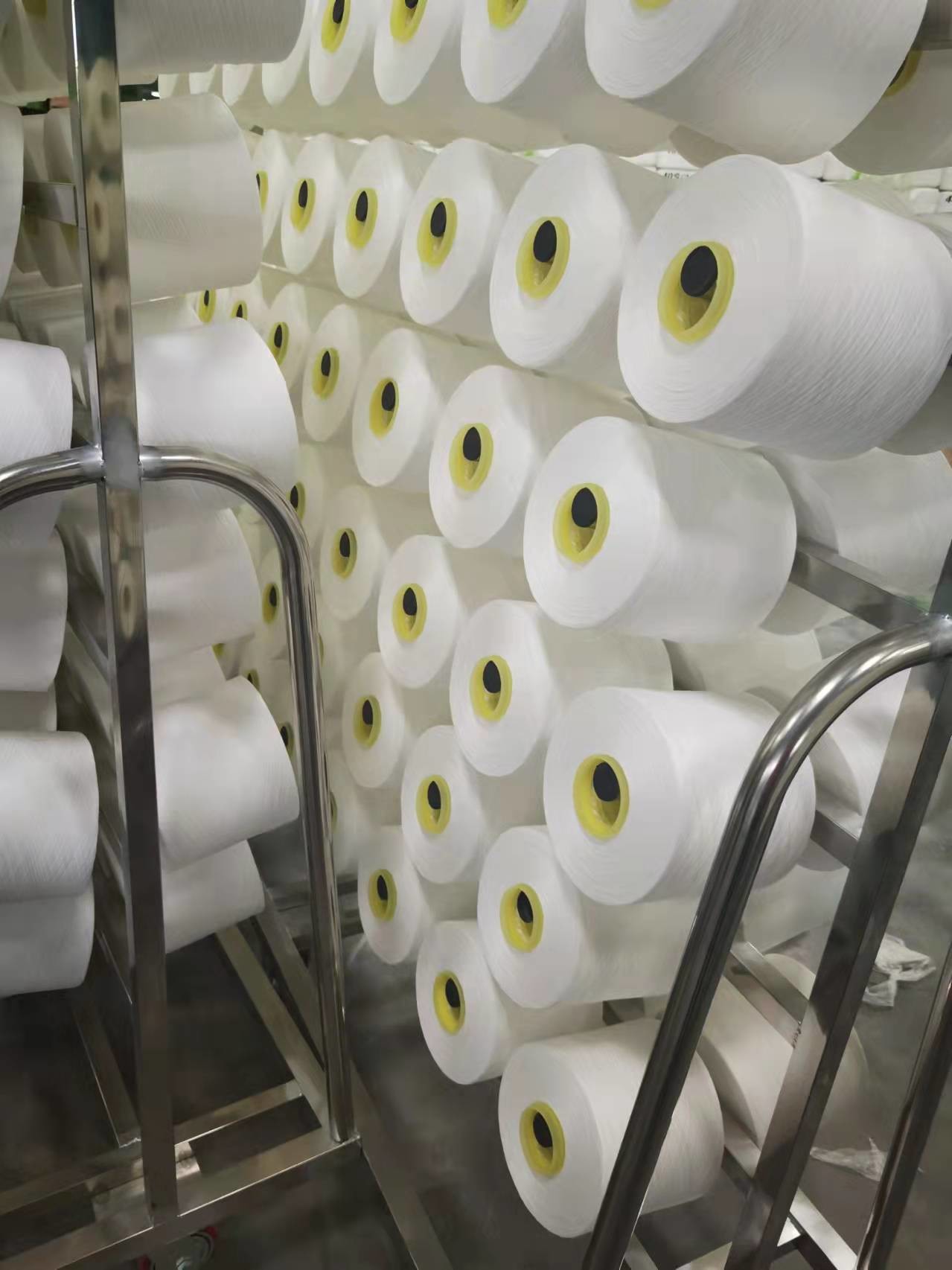 50S/2 Recycled Polyester Twisted Yarn GRS Certificated Eco Friendly