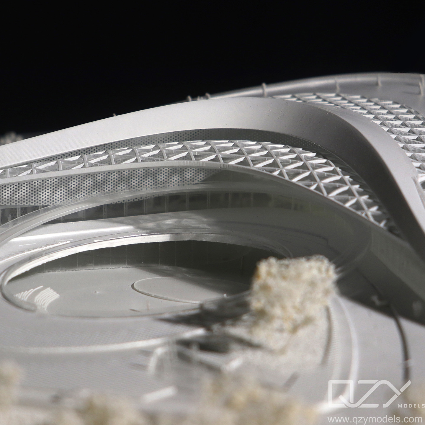 Conceptual Architectural Concept Model Making Company Aecom 1/500 Hubei Xunlong Hall