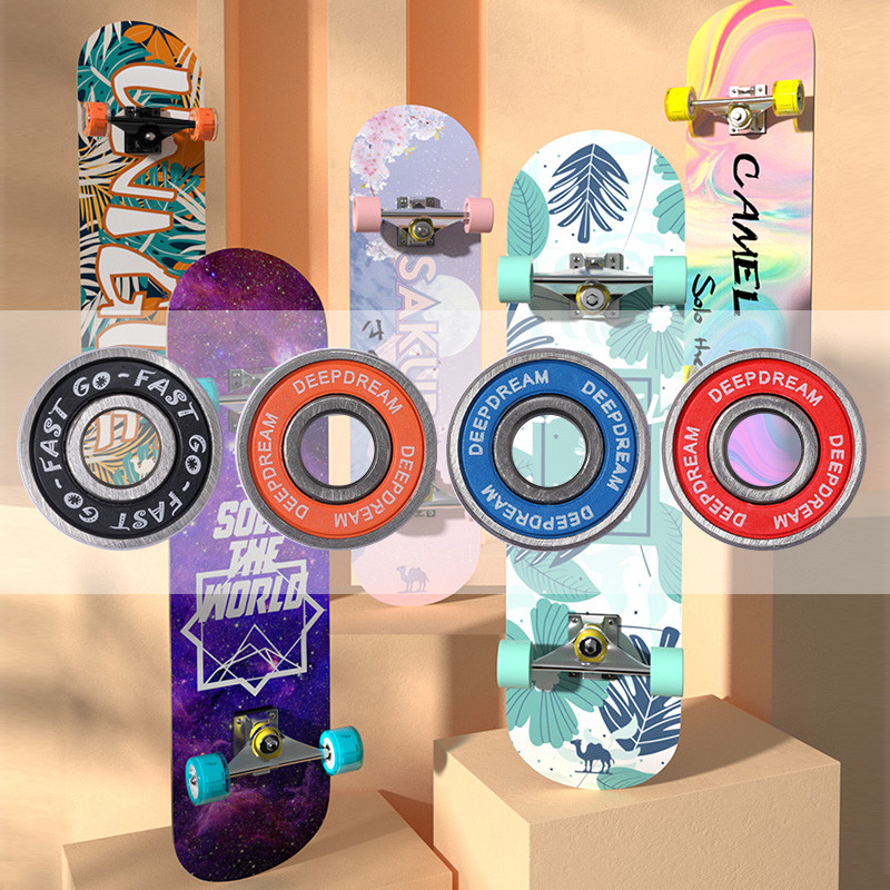 High-Speed Miniature Deep Groove Ball Bearing Skateboard Roller Bearing 608ZZ 608RS 608 2RS For Toys
