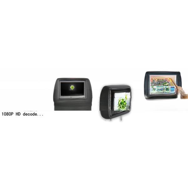 Wifi 4G Network Cab Taxi 9 Inch Android Digital Advertising LCD Screens With Headrest