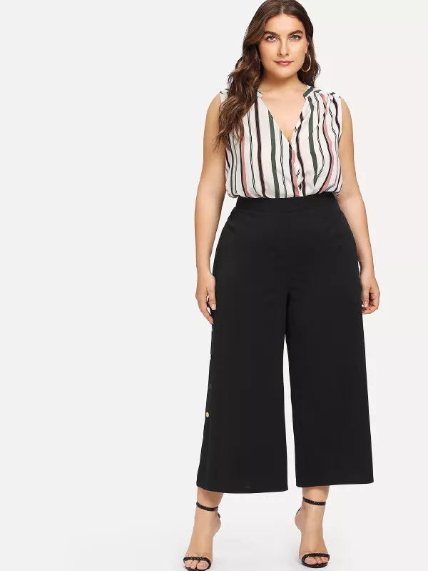 custom make high quality plain black wholesale track pants for woman
