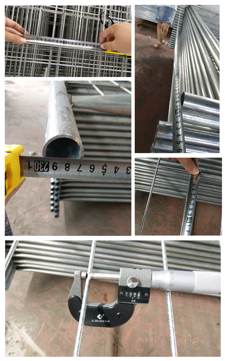 2.1mx2.4m Hot-Dipped Galvanized Building Construction Temporary Fence Panel For Sale