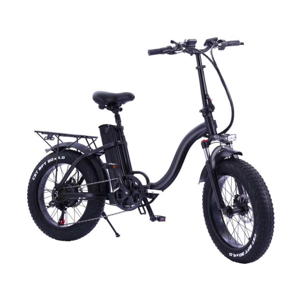 Foldable 20 Inch Pedal Assist Electric Bike 500W Aluminum Alloy Frame