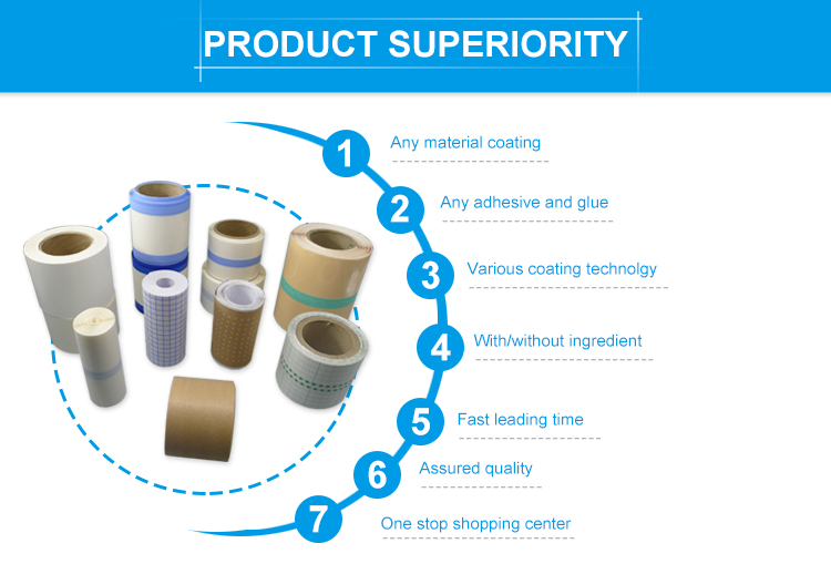 Non woven adhesive tape, fixing roll plaster Medical nonwoven adhesive wound care dressing