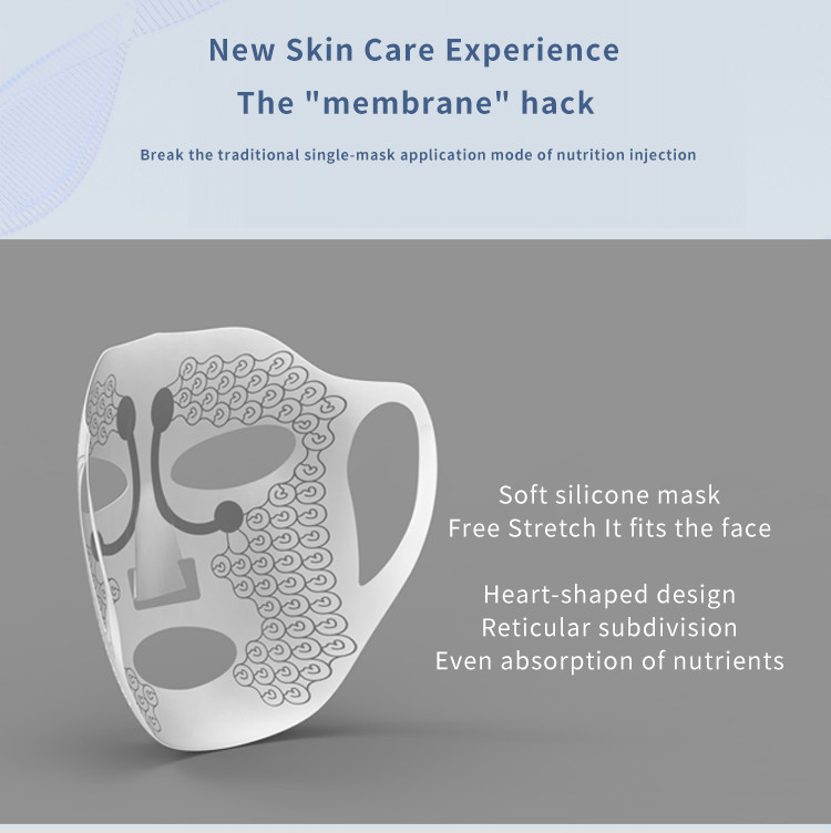 5 Pieces Reusable Silicone Facial Mask Cover Moisturizing Face Silicone Skin Mask