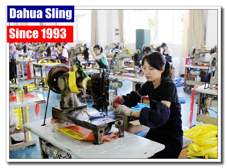 Custom Made Pipe Lifting Slings , Flat Polyester Woven Webbing Sling Acid Resistance