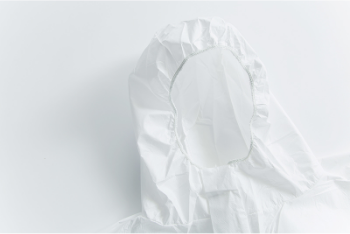 Clinic Uniform Disposable Protective Coverall Zipper front