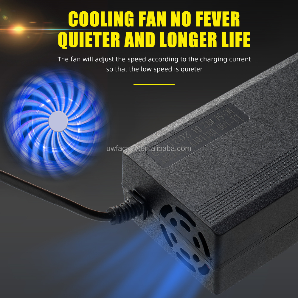 AC100-240V 50/60Hz Input Voltage 48V3A 60V 3A 72V 3A Lithium Ion Battery Charger for Electric Scooter/E-bike/Forklift
