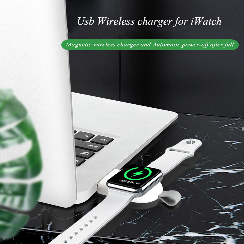 QC3.0 Portable Magnetic Wireless Charger 205KHZ ABS For Iwatch