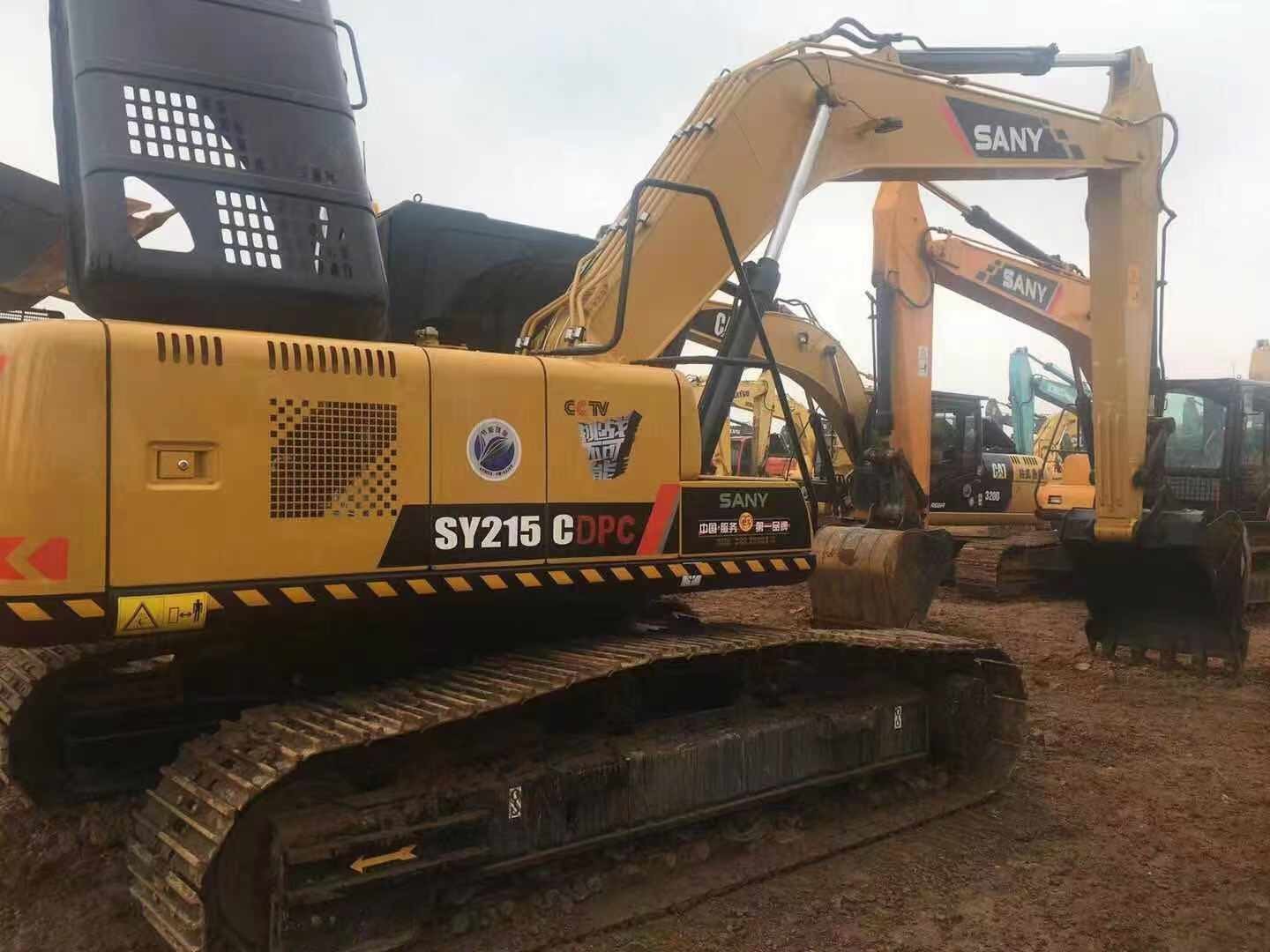 Sany Used Sy215c 20t 21t Hydraulic Crawler Excavator Building Diggers Mining Construction