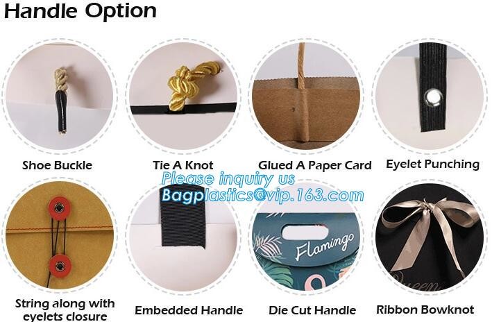 Custom Printed Accept Wholesale Stock White Brown Kraft Paper Shopping Bag With Handle No Minimum, carrier handle bags