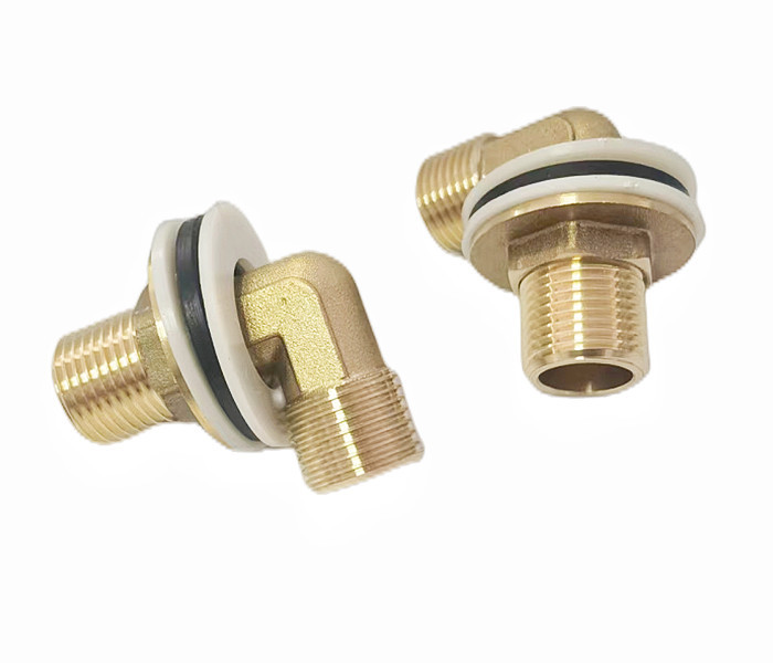 CNC Lead Free Brass 1/2 NPT 90 Degree Elbow With Different Gasket
