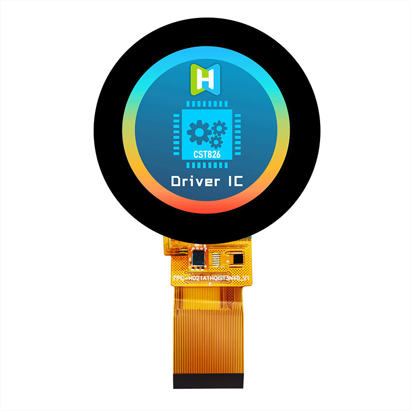 2.1 Inch 480x480 Bar Type Round TFT LCD Sunlight Readable Pcap Monitor