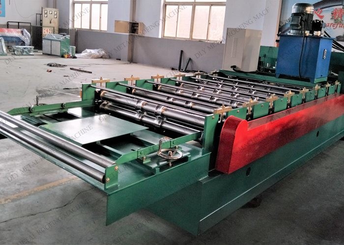 1250mm Roof And Wall Panel Roll Forming Machine PLC Ibr Roof Sheeting Equipment