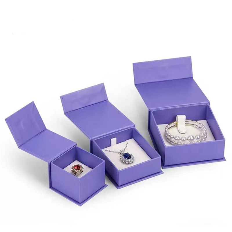 High Quality Biodegradable Custom Cardboard Paper Watch Packaging Gift Jewellery Boxes with Logo Book Shape Magnetic Jewelry Box