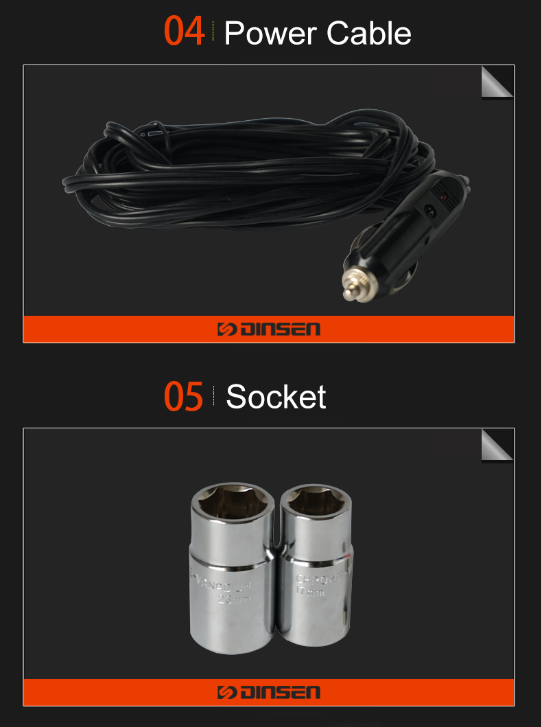 Professional and high quality mini electric impact wrench with LED light.